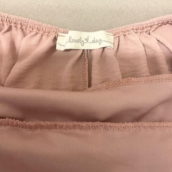 Rose Ruched Tie Back Mini Dress - Picture 6 of 6